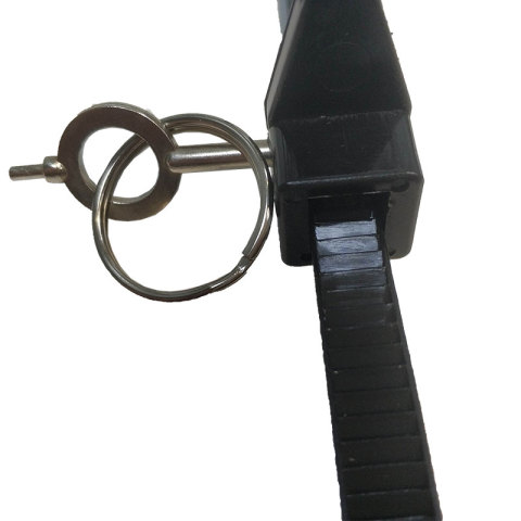 Police plastic handcuffs with key PHC0309